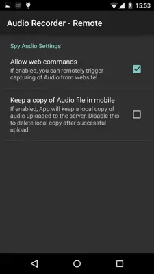 Audio Recorder - Remote android App screenshot 5